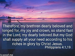 Philippians 4:1 Bible Quote